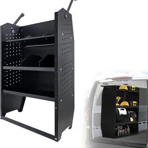 EONECROSS Cargo Van Shelving System | for Ford Transit | 52" W x 46" H x 13" D Steel Shelves